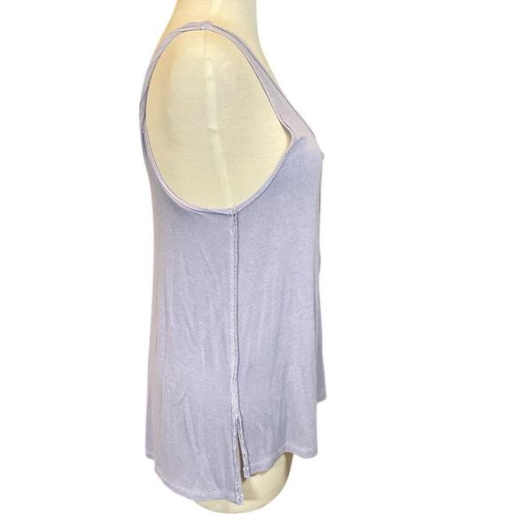 Free People Scarlett Tank Top In Lilac Runs Big Stretchy Soft SZ XS Ribbed Knit - Picture 7 of 14